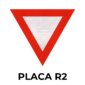 Placa R2 - Placa dê a Preferência R2 - Setas Sinalização - Loja Online