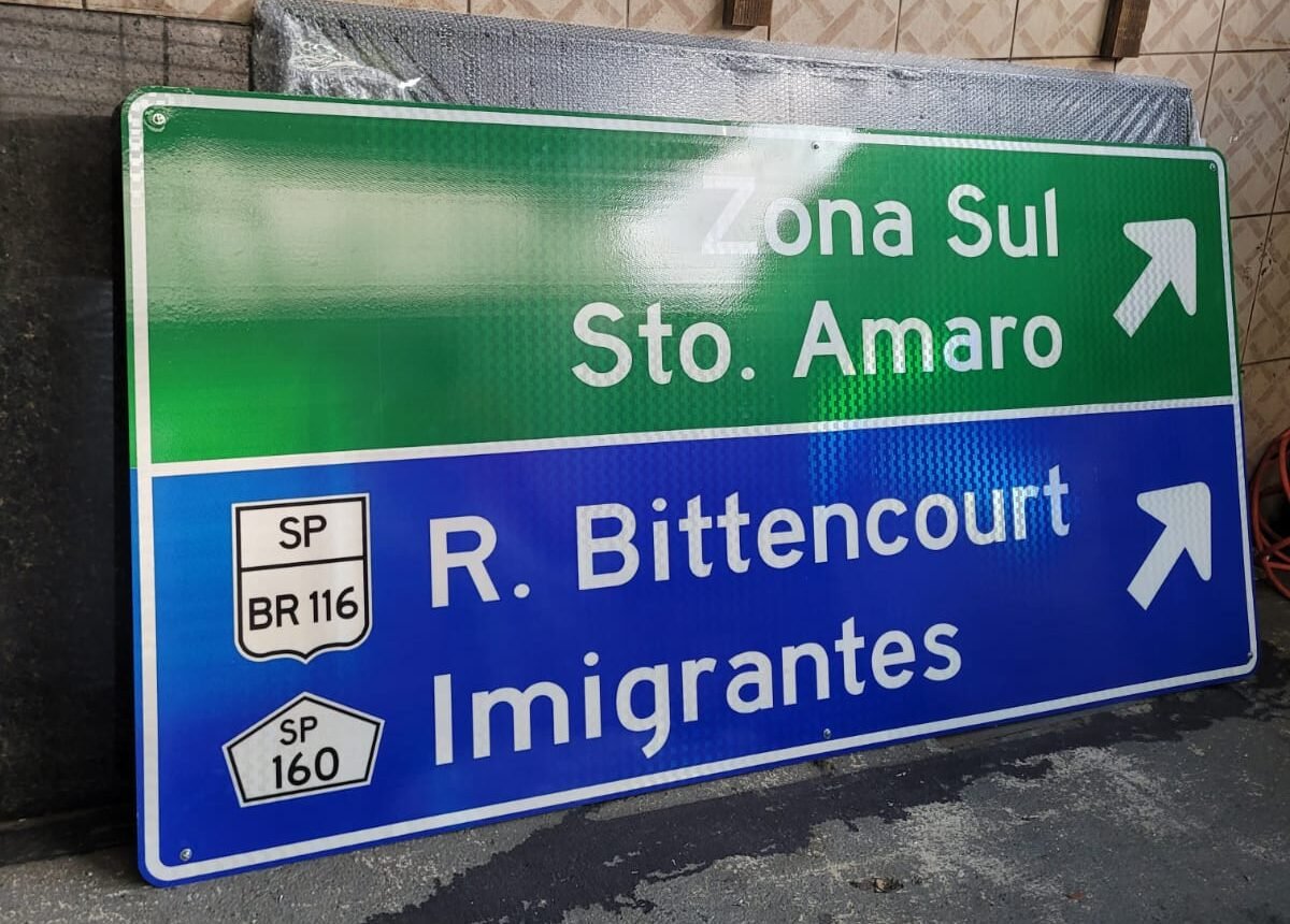 placas de orientação