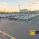 demarcação de vagas de estacionamento